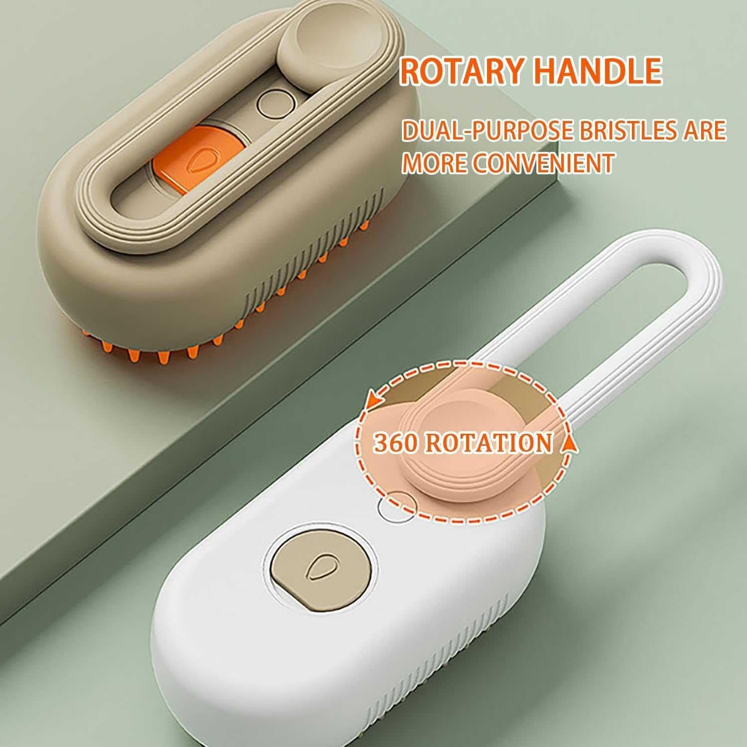 Brosse 3-en-1 pour Chien & Chat – Vapeur, Massage & Démêlage Électrique