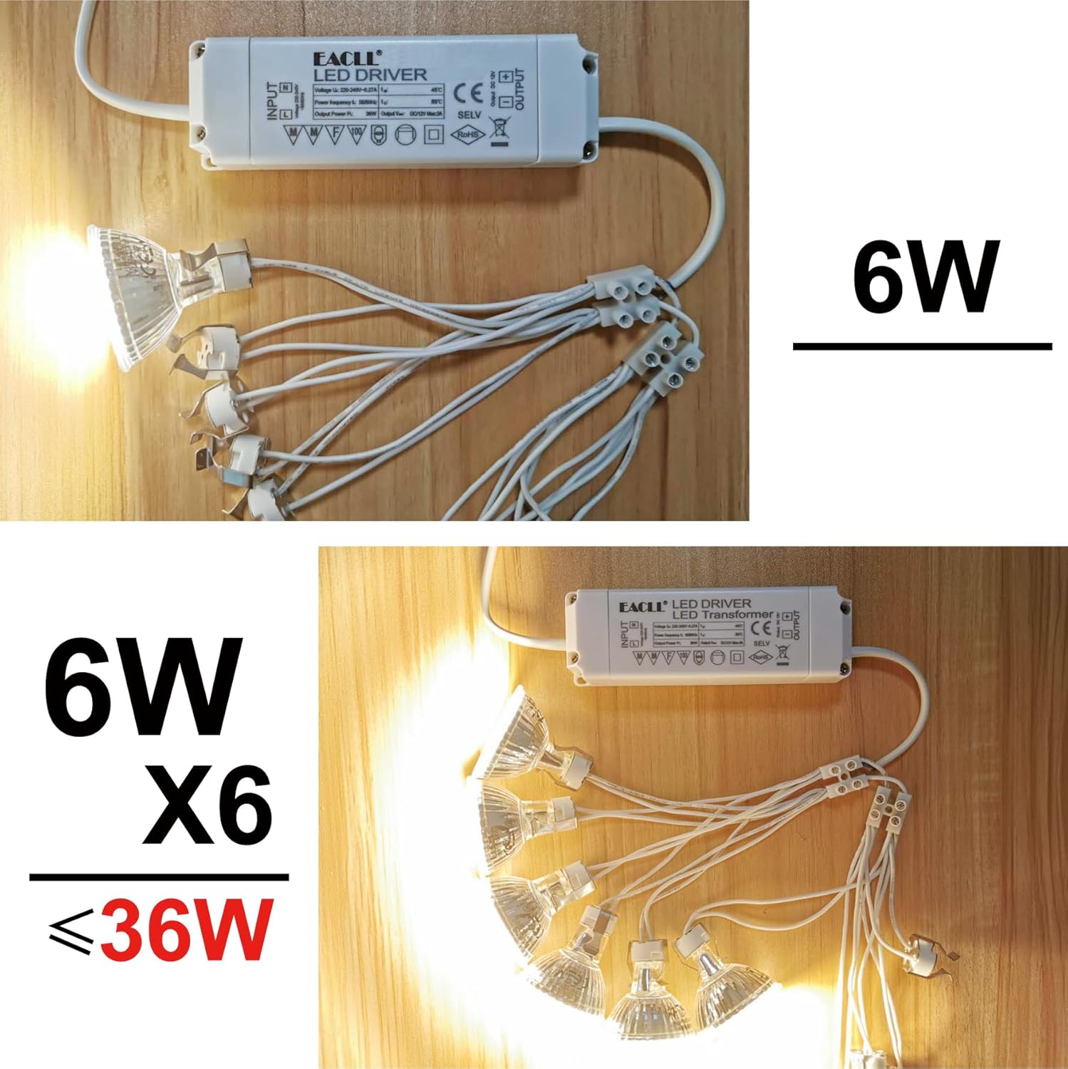 Lot de 4 Ampoules LED GU5.3 6W (Équivalent 50W) – Spot MR16 Blanc Neutre 4000K Sans Scintillement