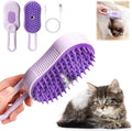 Brosse Vapeur 3-en-1 pour Chat & Chien – Toilettage, Massage & Anti-Poils
