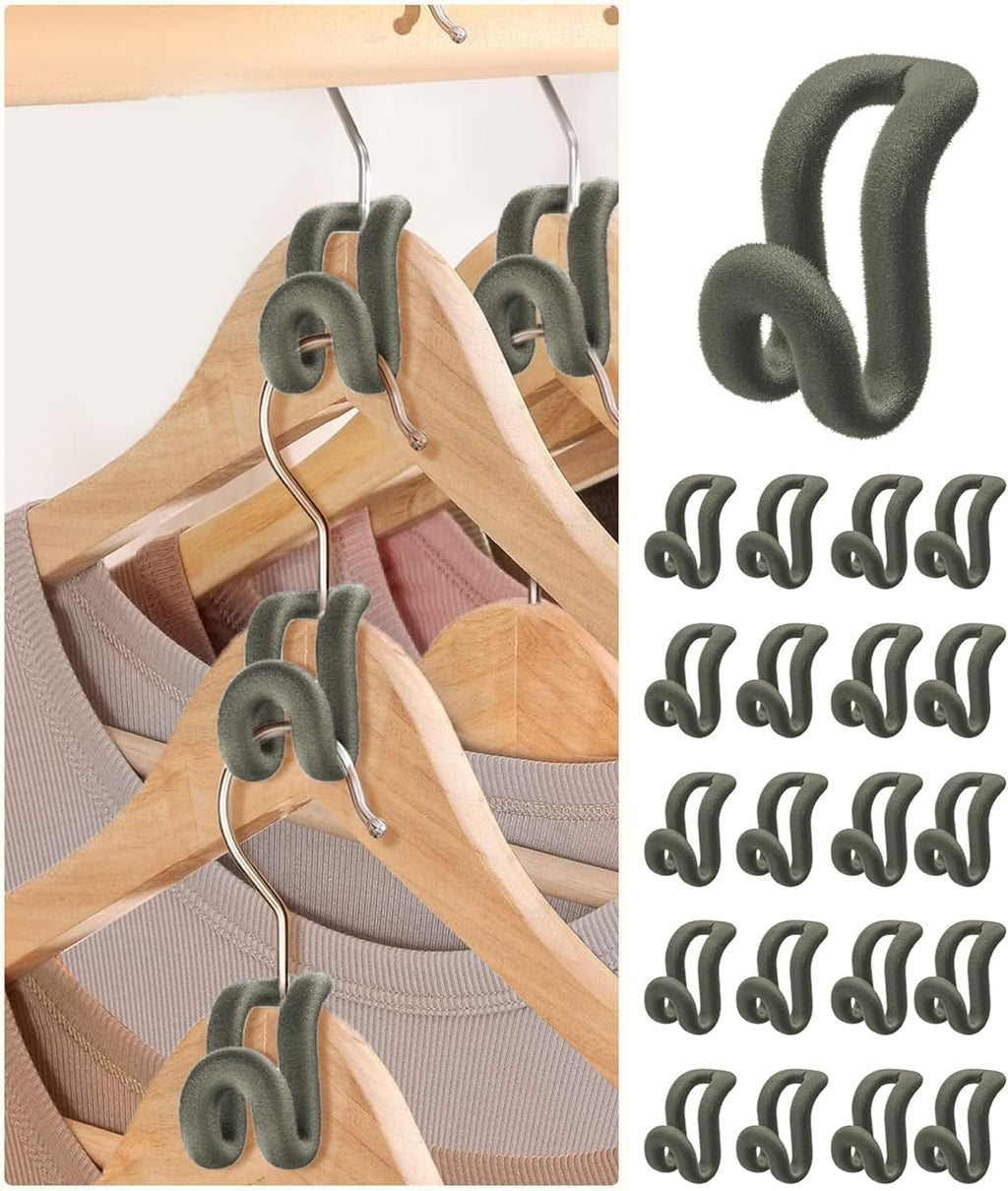 Crochets Cintres Velours Antidérapants – Organisation Premium & Sans Glisse