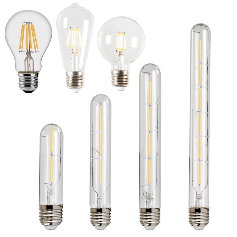 Ampoule LED Edison Vintage E27 – Tube Long Design Rétro, Lumière Chaude 2700K, Style Industriel & Décoration Élégante