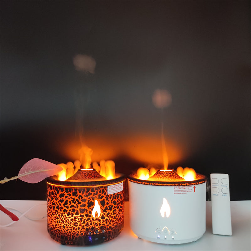 Diffuseur Flamme & Méduse 360ml – Humidificateur LED Relaxant