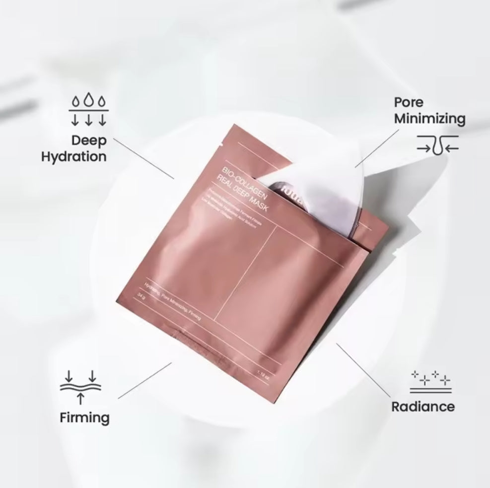 Masque Visage Bio-Collagène – Hydratation Intense, Effet Glow & Peau Lisse Instantanée