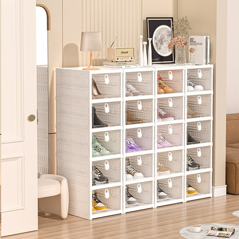 Boîte de Rangement Chaussures Empilable – Organisation Premium & Design Moderne