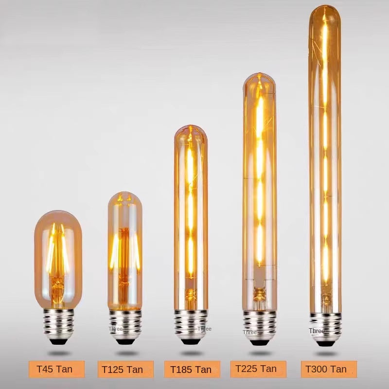 Ampoule LED Edison Vintage E27 – Tube Long Design Rétro, Lumière Chaude 2700K, Style Industriel & Décoration Élégante