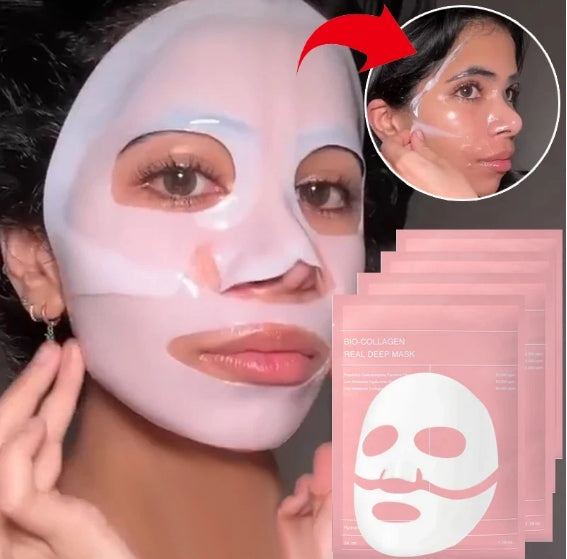 Masque Visage Bio-Collagène – Hydratation Intense, Effet Glow & Peau Lisse Instantanée