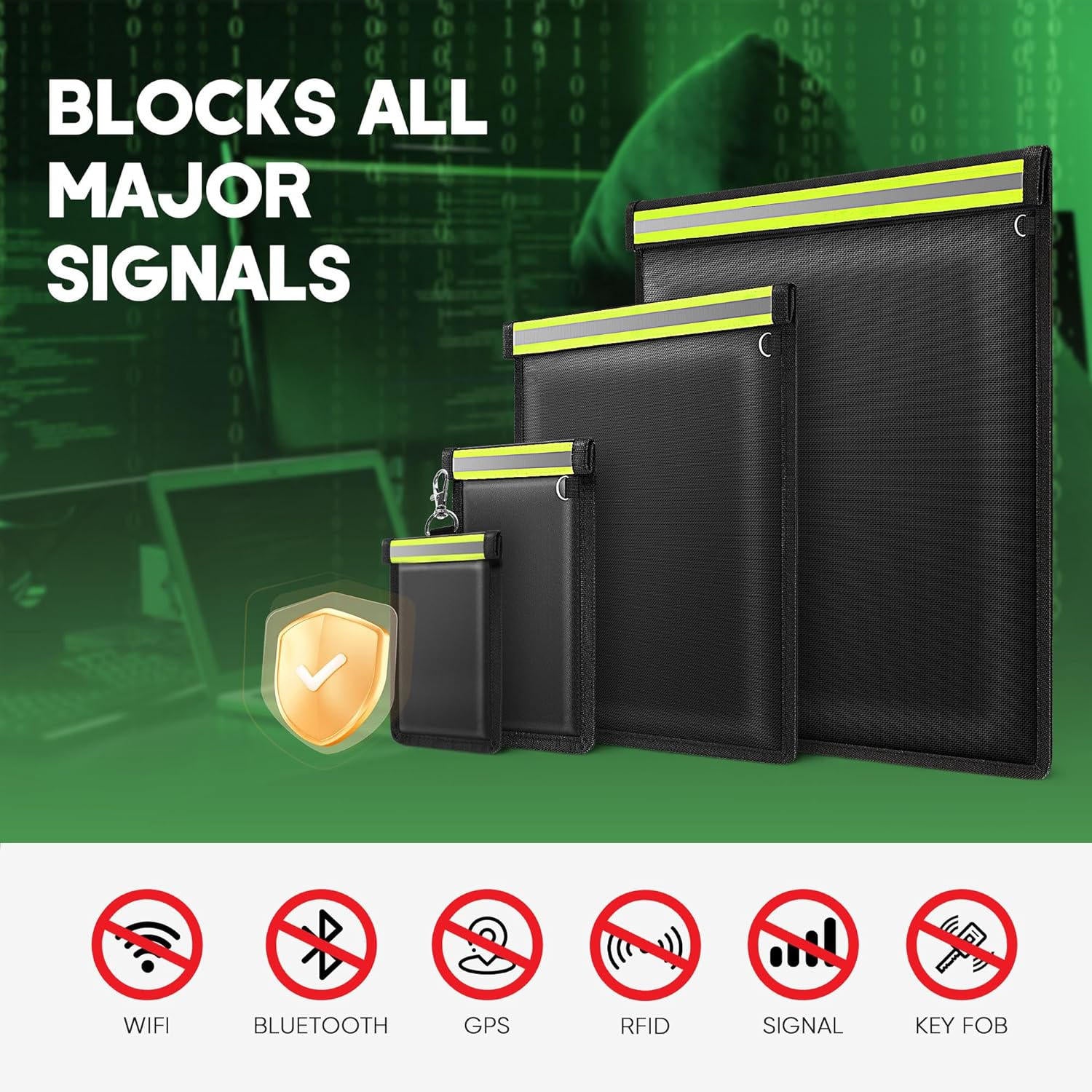 Pochette Anti-Signaux Compacte – Protection RFID & Anti-Ondes