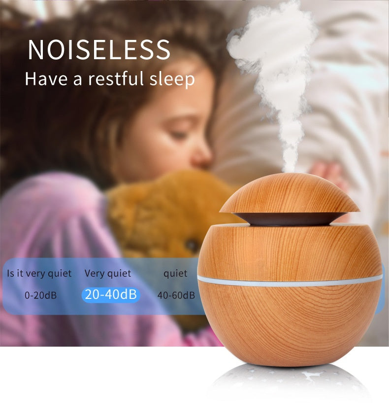 Mini Humidificateur USB Silencieux – LED 7 Couleurs & Brume Apaisante