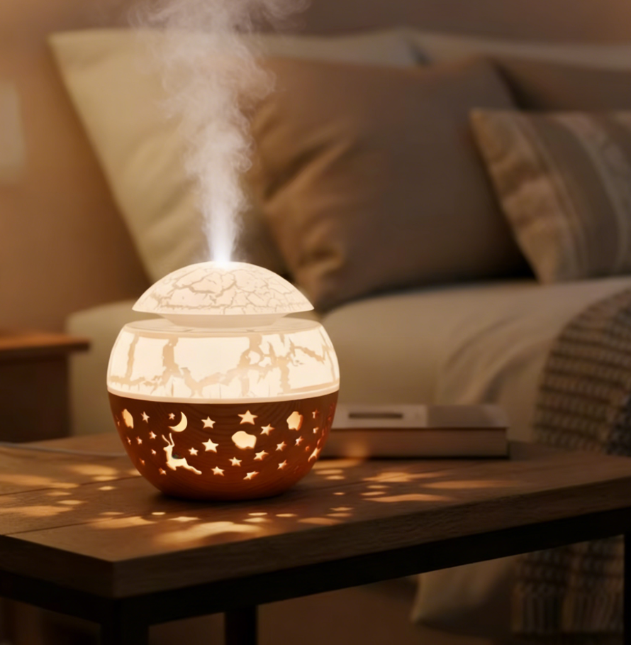 Mini Humidificateur USB Silencieux – LED 7 Couleurs & Brume Apaisante