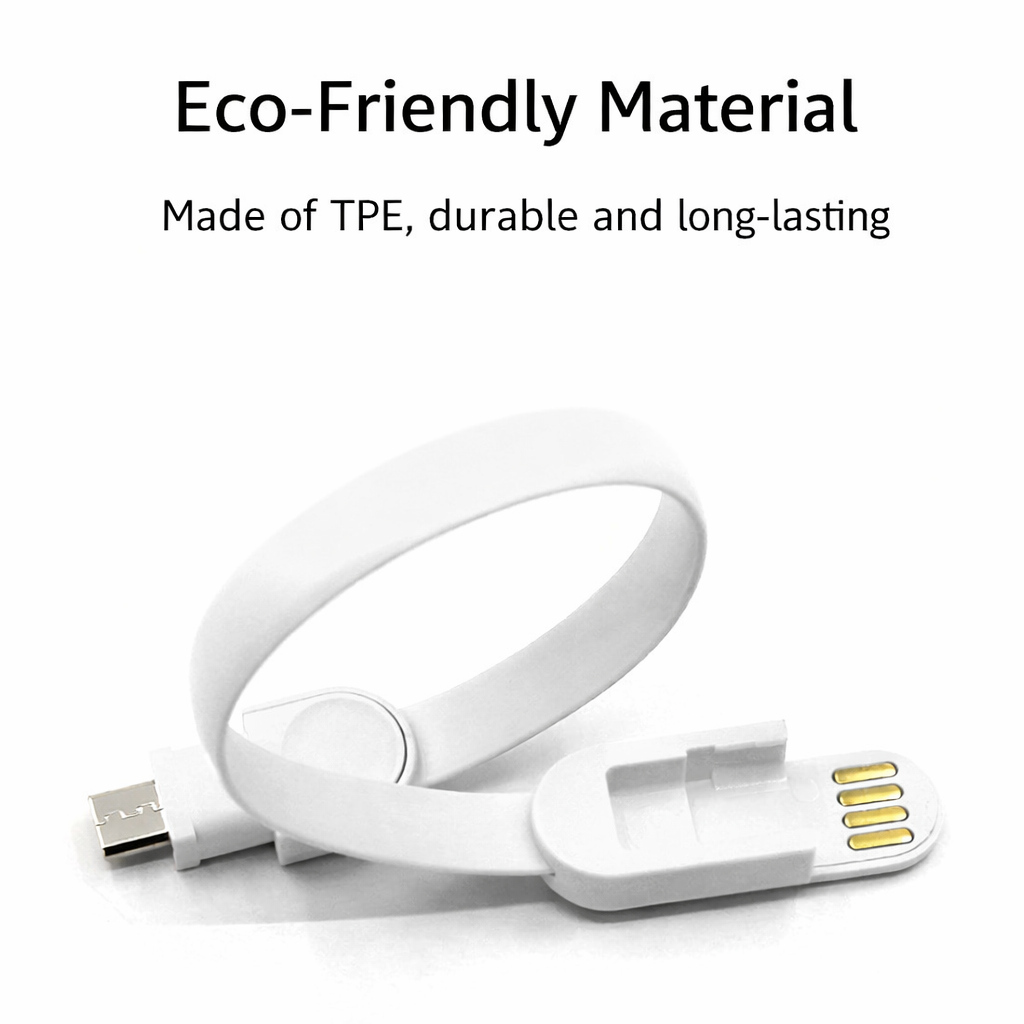 Bracelet Chargeur USB Multicolore – Type-C / Micro USB / Sync Données