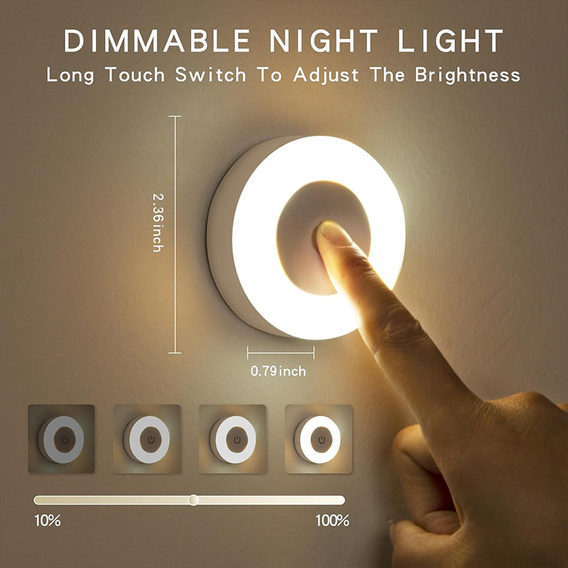Veilleuse LED Magnétique Tactile – Éclairage Intelligent & Sans Fil