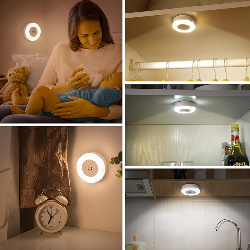 Veilleuse LED Magnétique Tactile – Éclairage Intelligent & Sans Fil