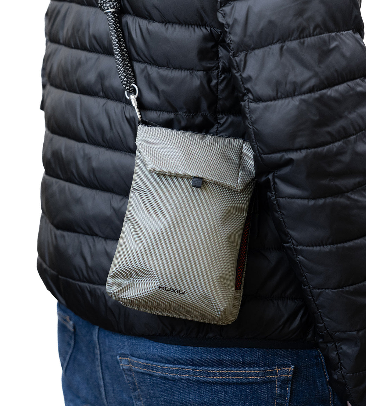 Sac intelligent KUXIU Shield – protection RFID, imperméable et anti-coupure – couleur kaki