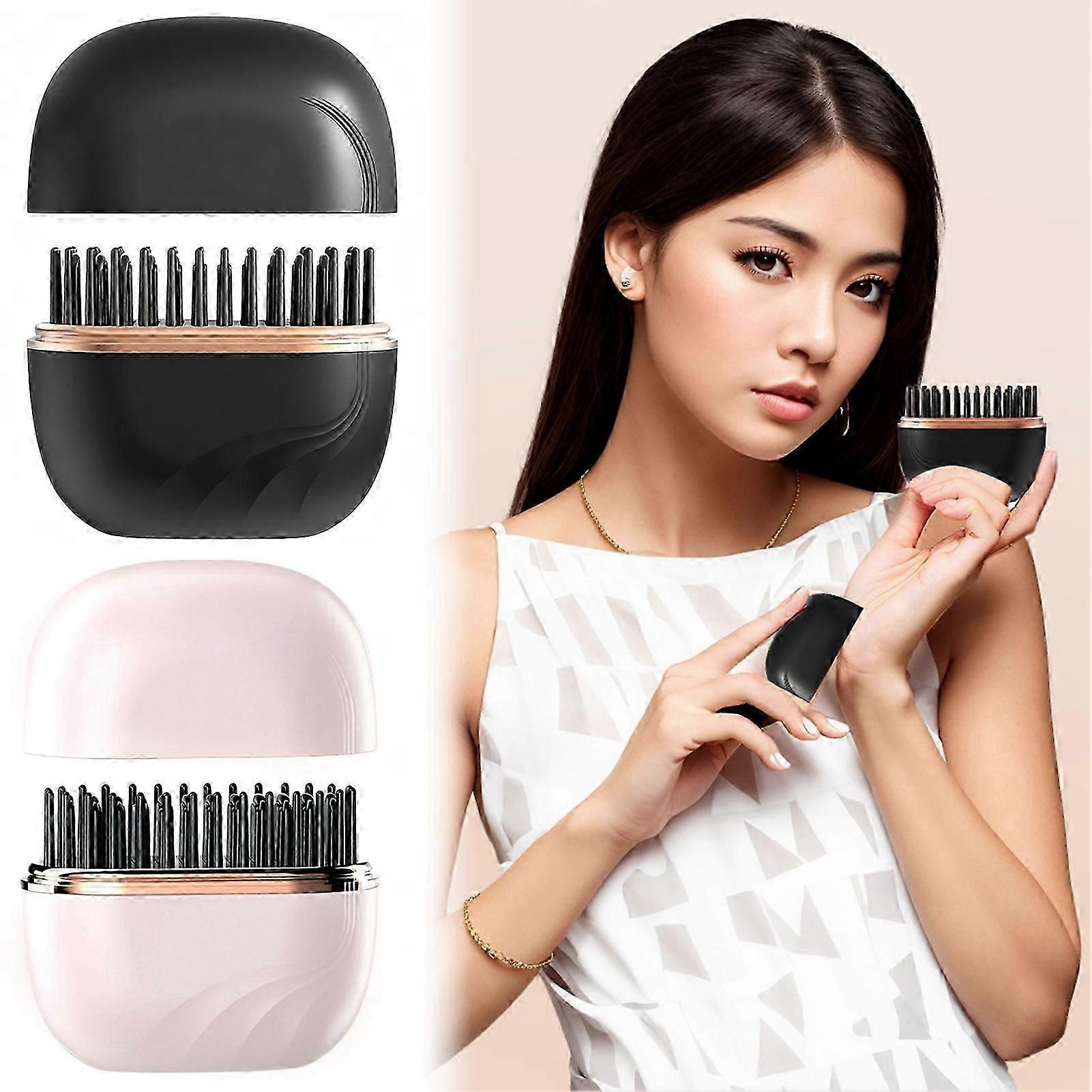 Brosse Lissante Mini Sans Fil – Portable & Recharge USB